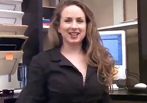 Fun video focusing on a brown-haired beauty