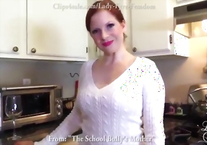 Slutty redhead lady likes playing with his hard big dick